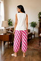 The Pink Zigzag Waistcoat Set