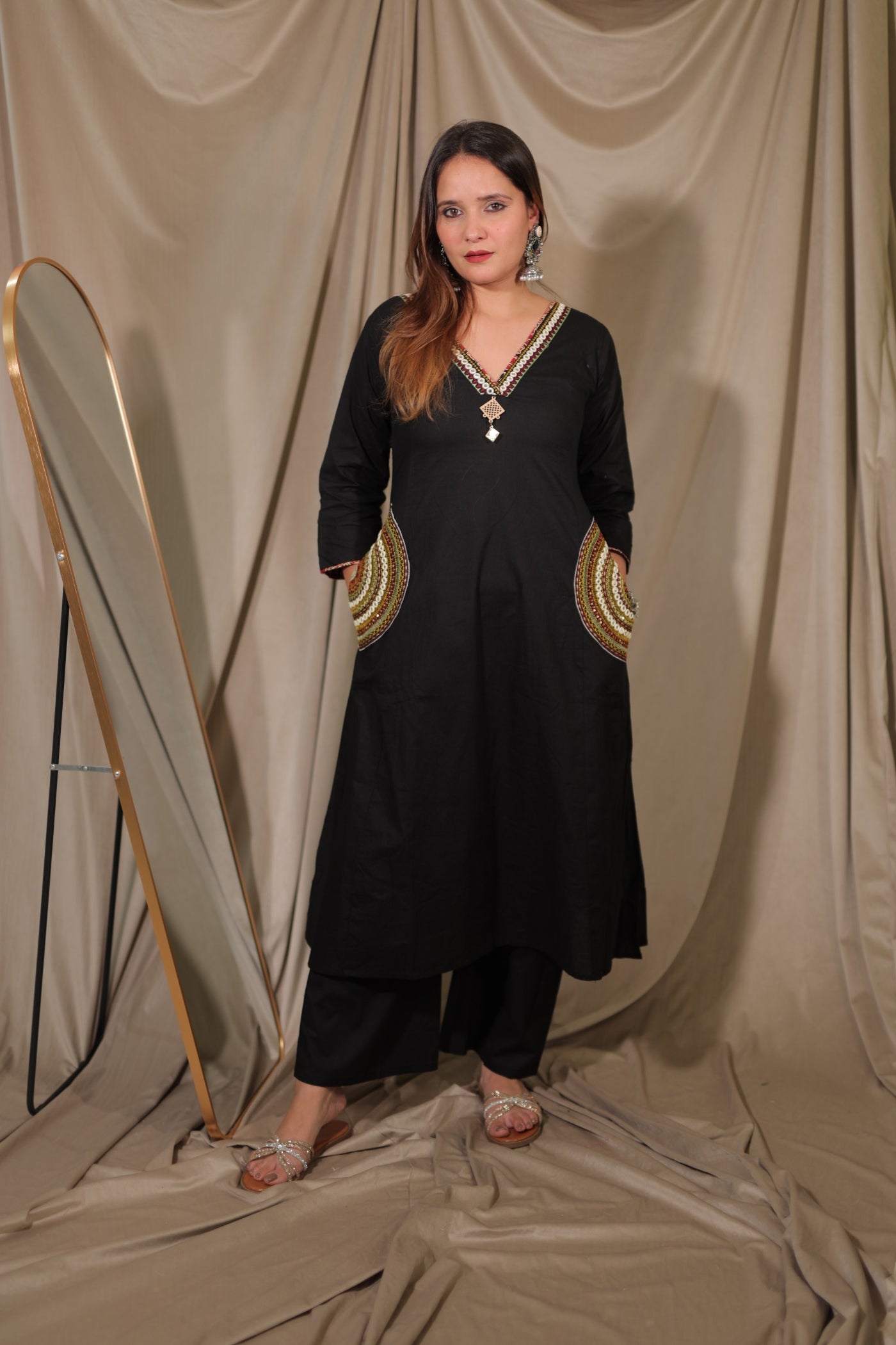 Mirror Arc Kurta Set