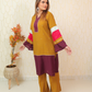Mustard Wine Kurta Set