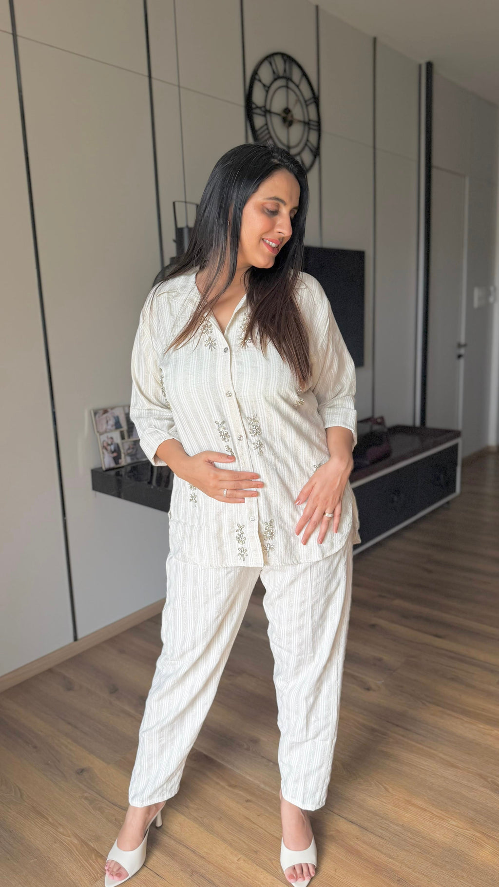 Off white coord Set