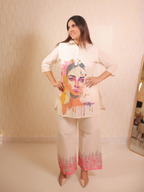 White Lady Print Co-ord Set