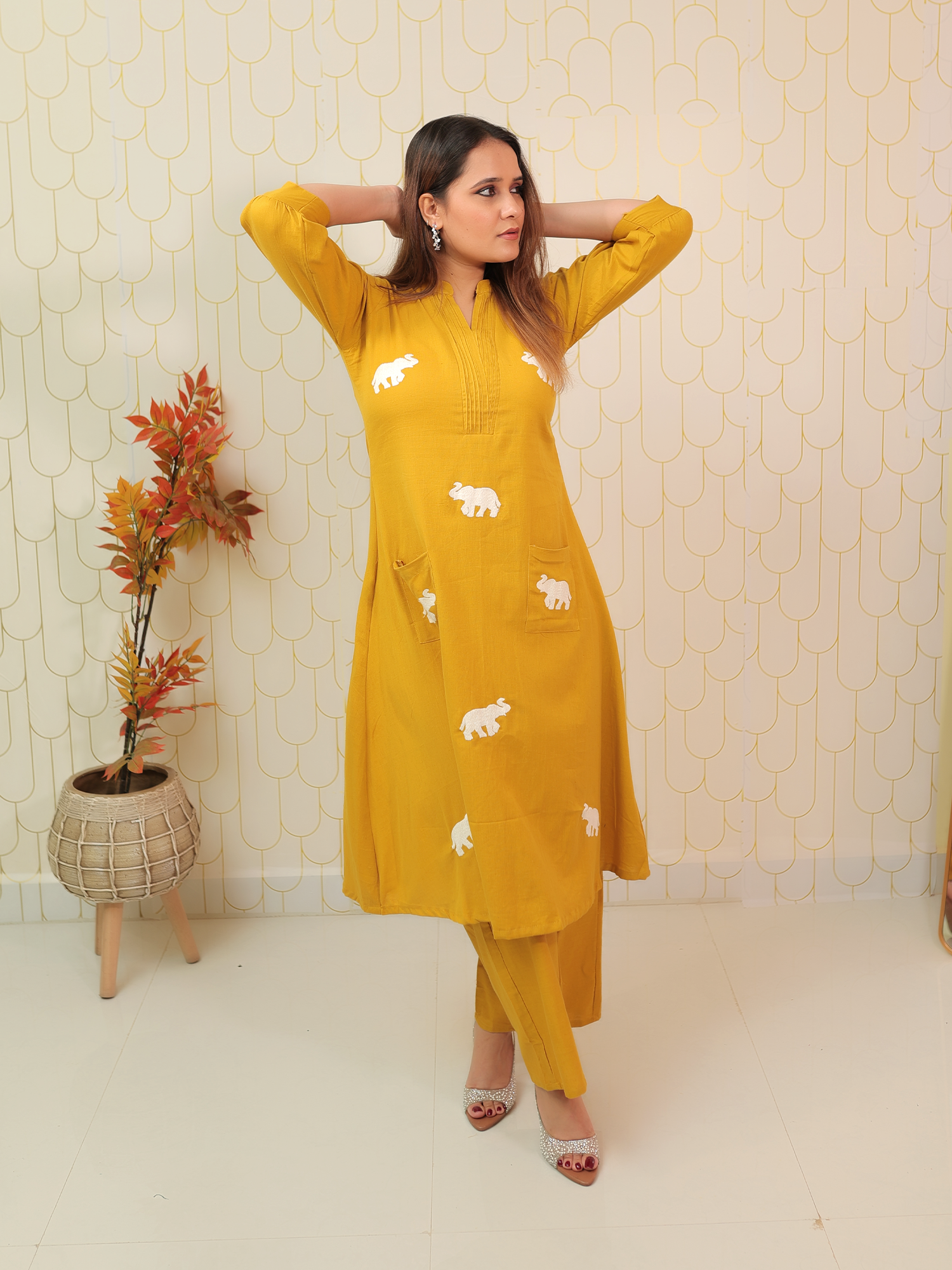 Elevara Mustard Co-ord Set