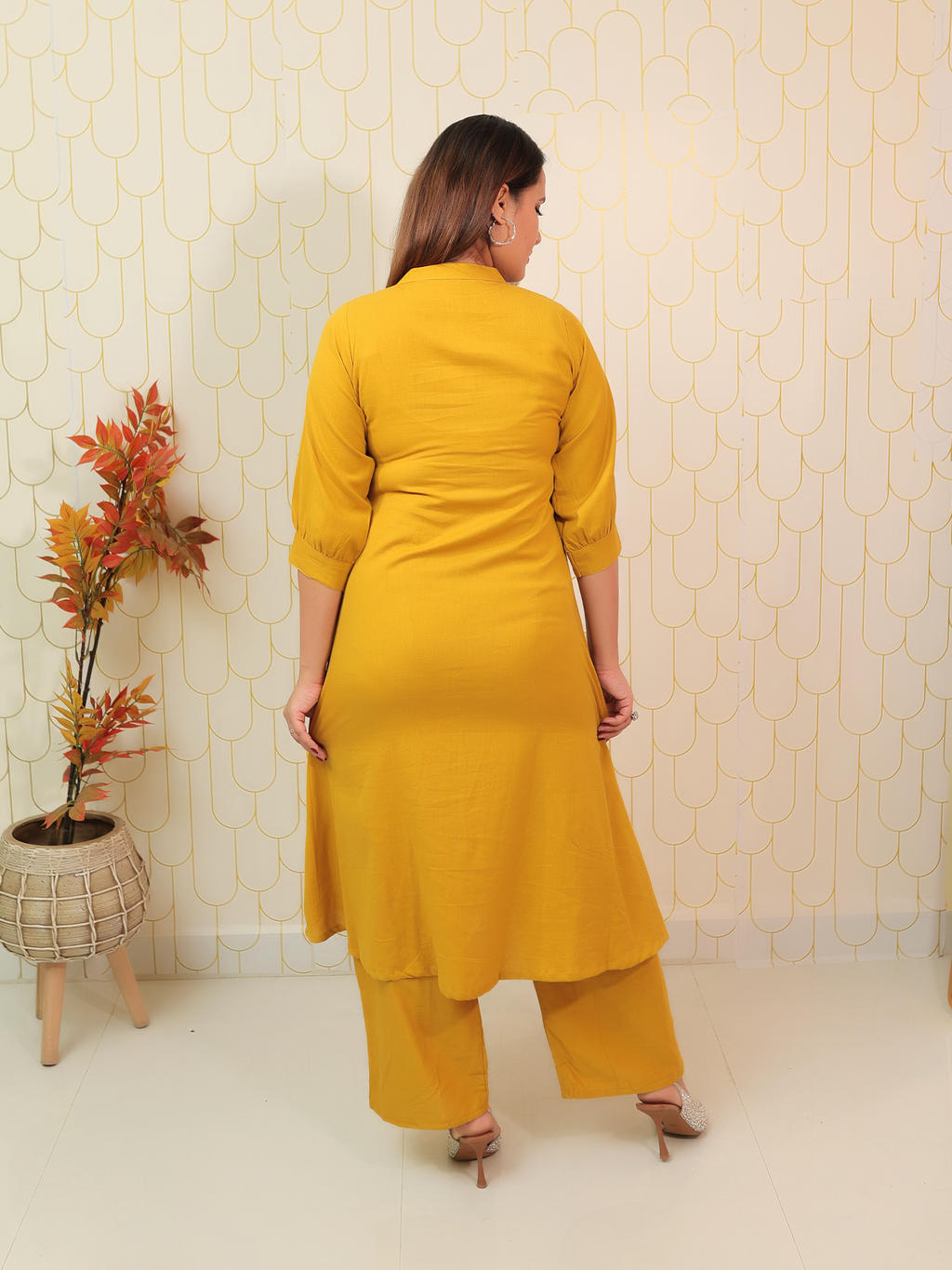 Elevara Mustard Co-ord Set