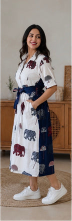 Safari Bloom Shirt Dress