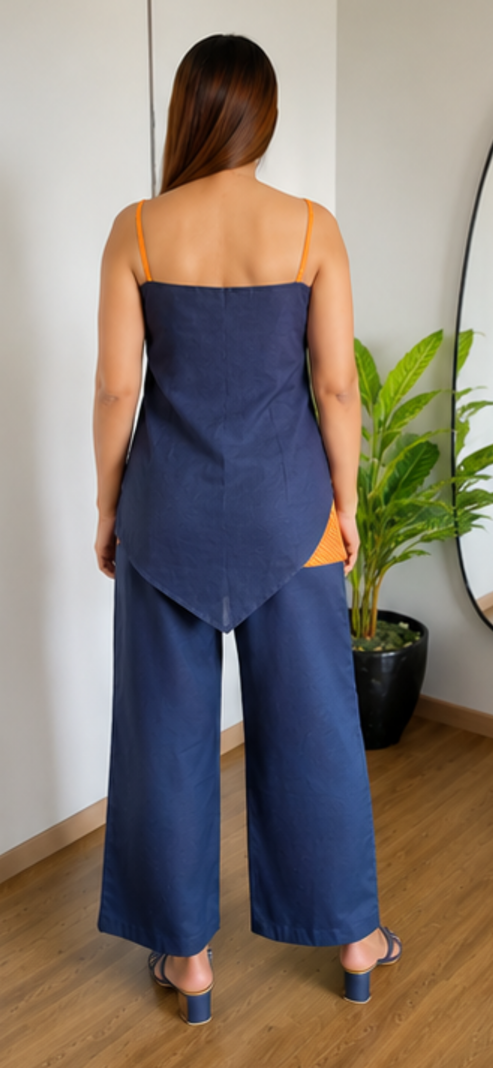 Denim Sunlit Strap Coord Set