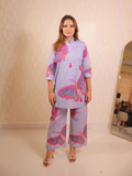 Lilac Butterfly Print Co-ord Set