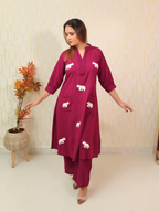 Elevara Wine Co-ord Set