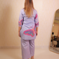 Lilac Butterfly Print Set