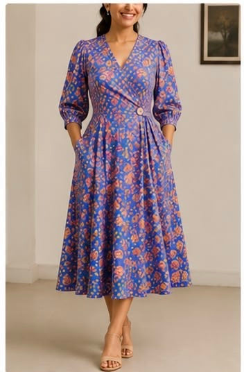 Mama Bloom Wrap Dress