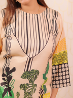 Beige Multi Print Co-ord Set