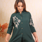 Bottle Green Embroidery