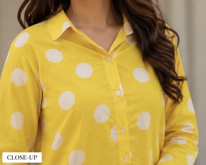 Yellow Polka Dress