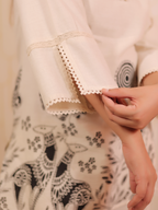 White Shell Neck Co-ord Set