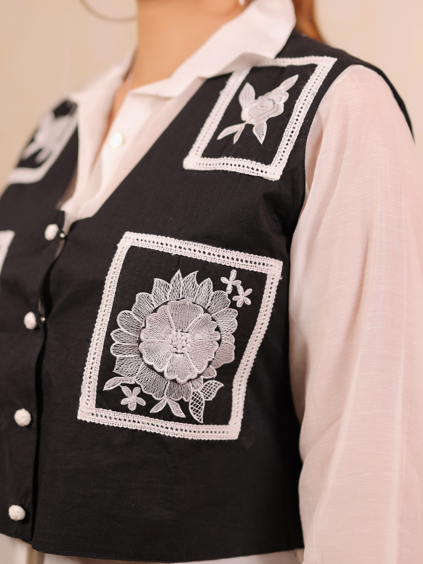 Black Lace Patch 3 PC Set