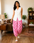 The Pink Zigzag Waistcoat Set