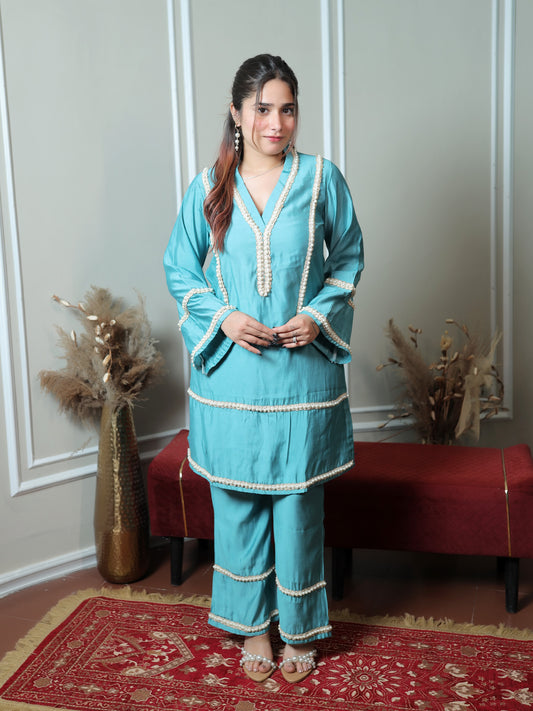 Turquoise Pearl Set