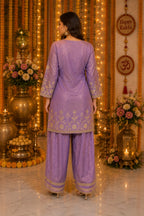 Amara Lavender Farshi Set