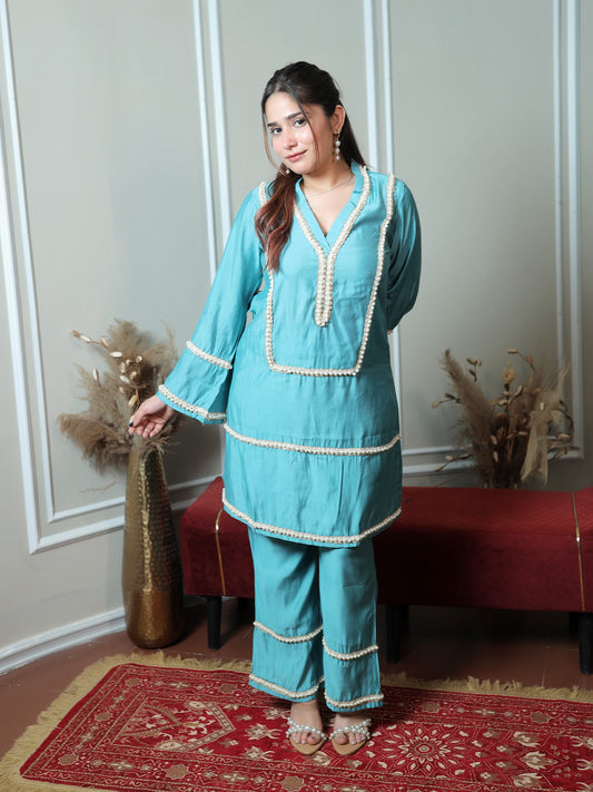 Turquoise Pearl Set