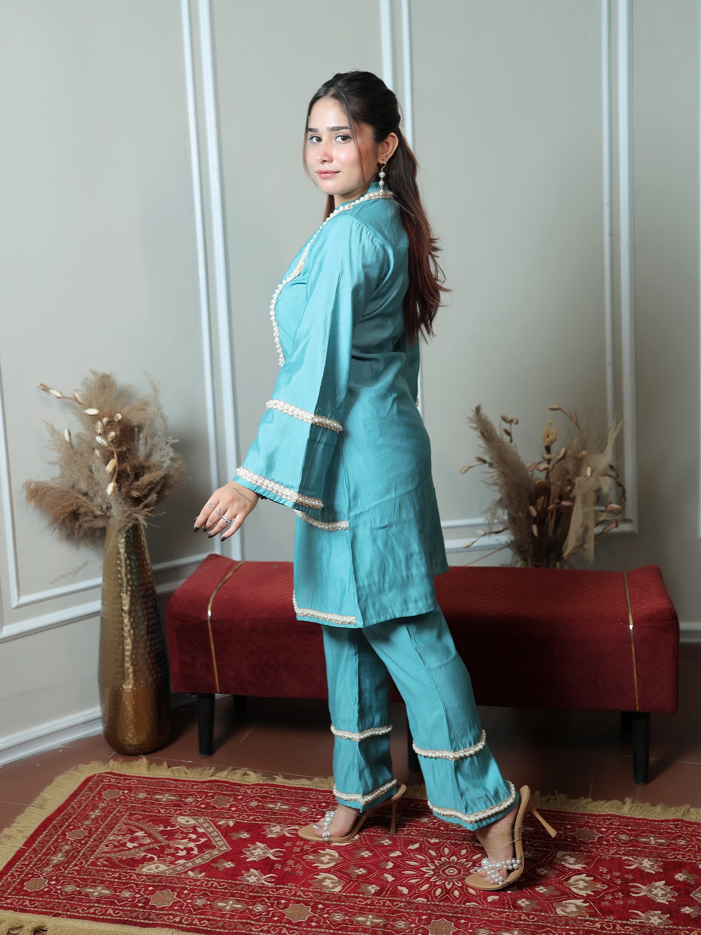 Turquoise Pearl Set