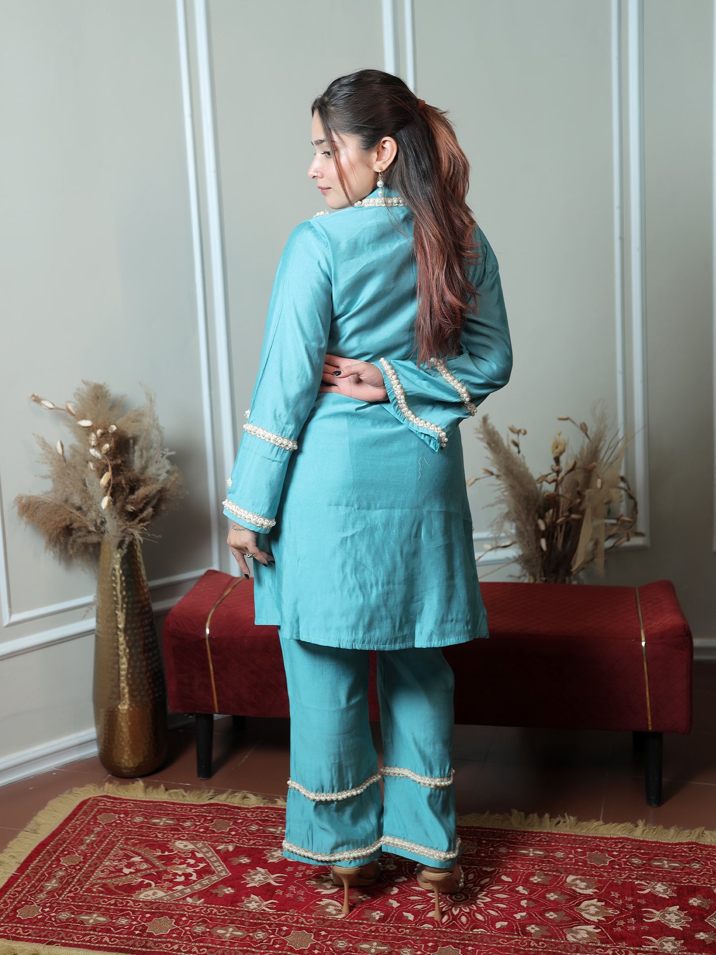 Turquoise Pearl Set