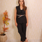 Black Waist Coat Set