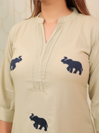 Elevara Beige Co-ord Set