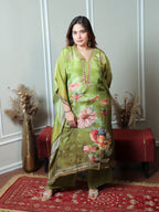 Green Flora Kaftan