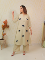 Elevara Beige Co-ord Set