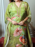 Green Flora Kaftan