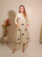 Elevara Beige Co-ord Set