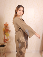 Chickoo Leaf Patch Co-ord Set