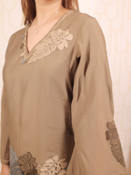 Chickoo Leaf Patch Co-ord Set