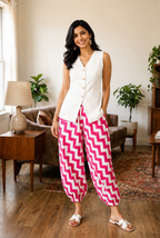 The Pink Zigzag Waistcoat Set