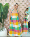 Multi Check Dress