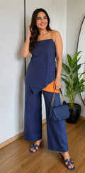 Denim Sunlit Strap Coord Set