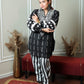 Black n white striped Set