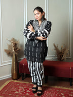 Black & White Striped Co-ord Set