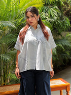 Blue White Khadi Set