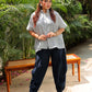 Blue White Khadi set