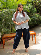 Blue White Khadi Set