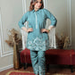 Blue fringe set