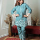 Blue fringe set
