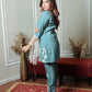 Blue fringe set