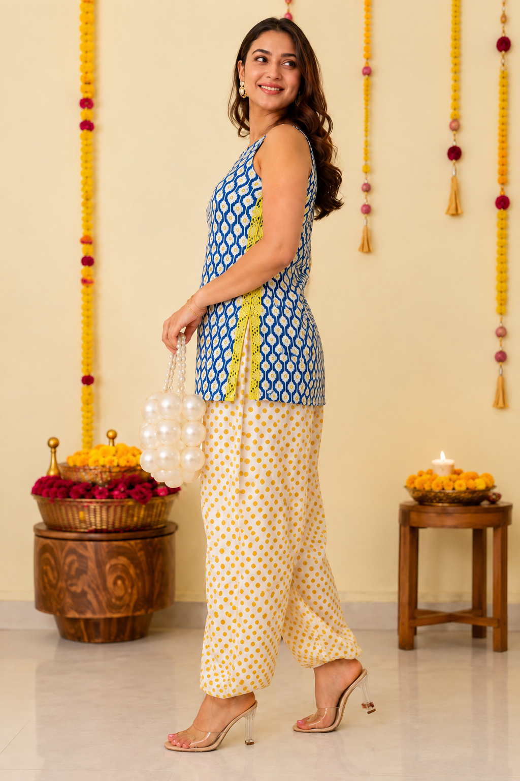 Mogra Balloon Pants Set
