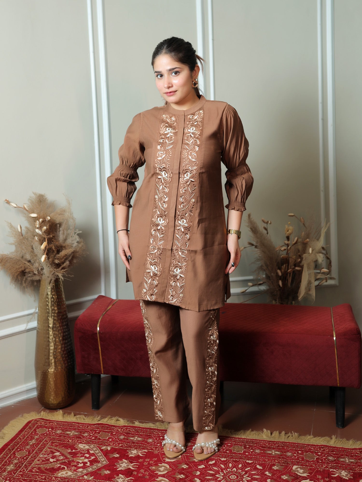 Coffee Thread Embroidery Set