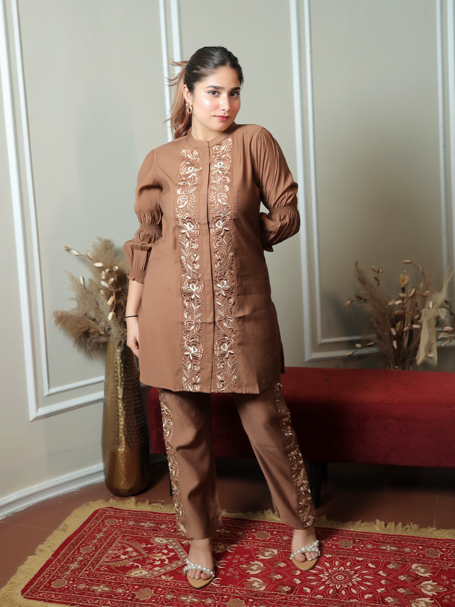 Coffee Thread Embroidery Set