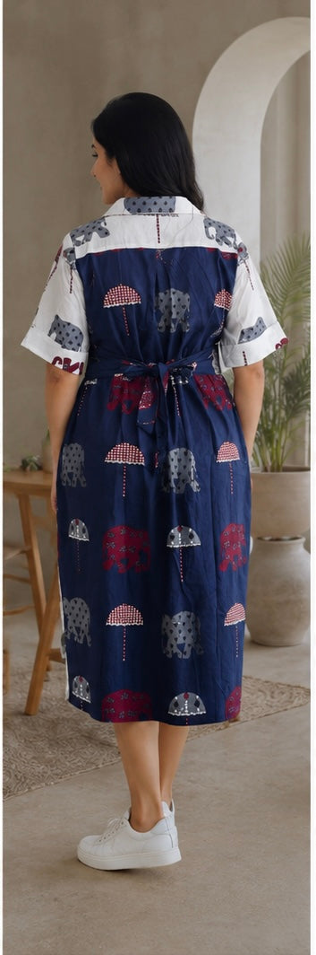 Safari Bloom Shirt Dress