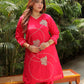 Fuschia Pink Embroidery Set