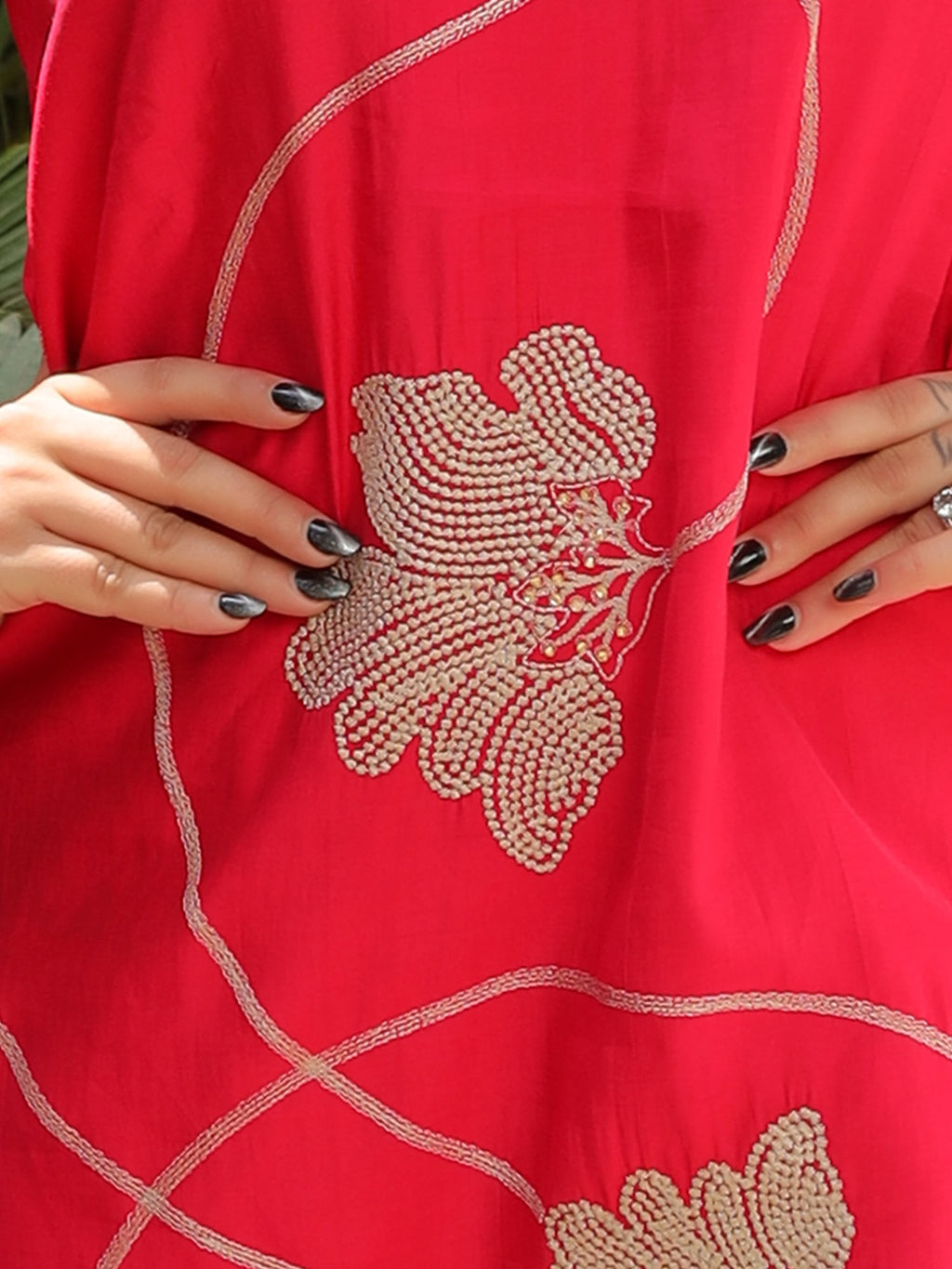 Fuschia Pink Embroidery Co-ord Set