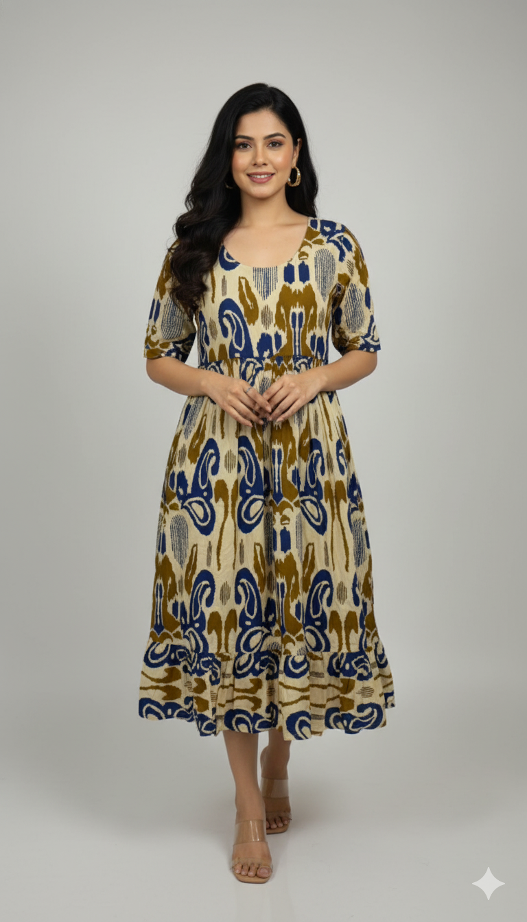 Ikat Midi Dress